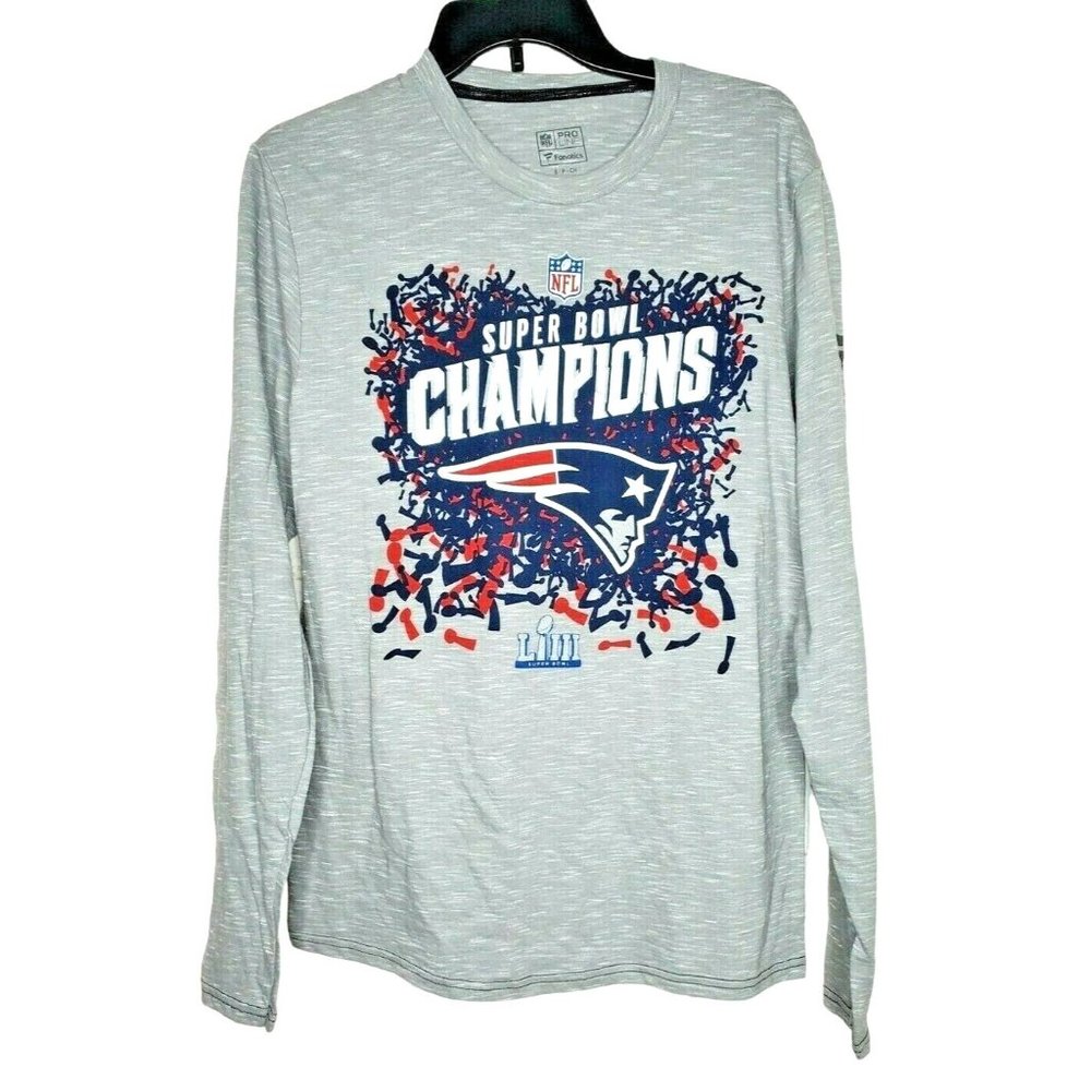 NFL Pro Line Fanatics Small N.E Patriots Super Bowl LIII 53 Champions Shirt